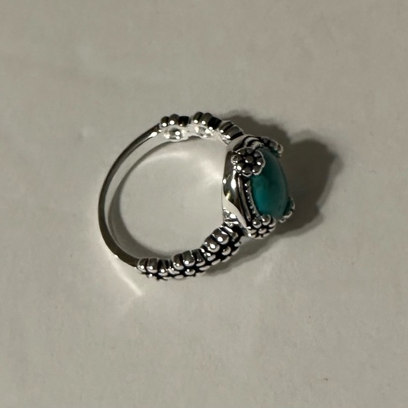 Turquoise 925 Sterling Silver Ring - Picture 4 of 5